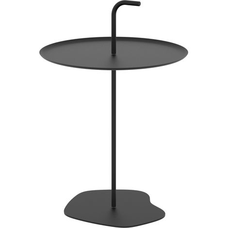 Mesa baja consola auxiliar de acero negro 030010773 (1/5)