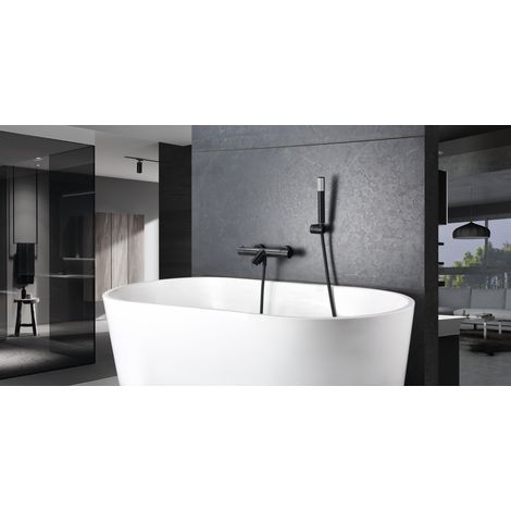 Set da bagno con termostato  Modello GÉNOVA  Colore Nero [IMEX®] (1/4)