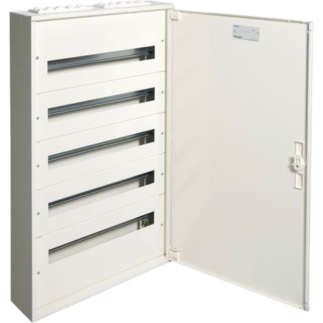 Boîte de distribution en saillie « FW2 » à 5 rangées pour 120 modules 125A 400V IP30/IK07 941x571x150mm en acier blanc