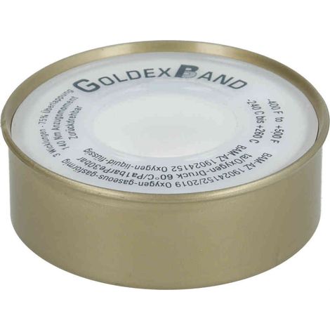 Ruban d'étanchéité PTFE Golden Band jusqu'à +260 °C