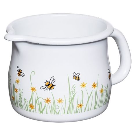 Riess Schnabeltopf Ø10cm 0,75L Biene Emaille