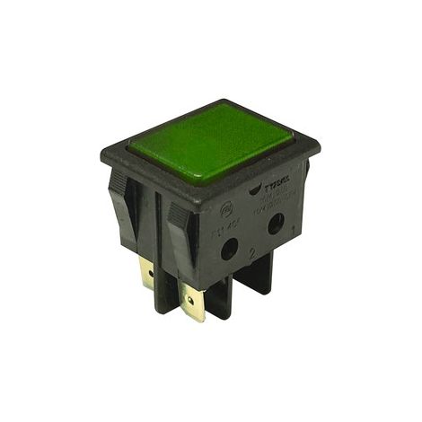 Indicador luminoso 16A/250V Faston Electro DH Color Negro y Verde 11.405.SL/NV (1/2)