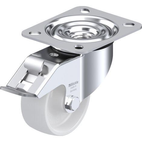 Blickle 481457 LE-PO 75G-FI Lenkrolle mit Feststeller Rad-Durchmesser: 75 mm Tragfähigkeit (max.): 1
