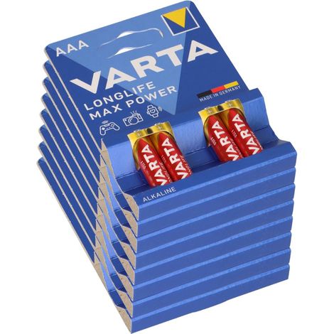 32x Varta 4703 Longlife Max Power Micro Batterie AAA (8x 4er Blister) (1/5)