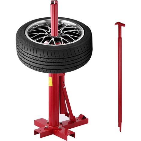 Trintion Manual Tyre Changer Portable Vehicles Garage Tool Car Tyre Changer Remover Suitable for Car Bicycle Kart Red