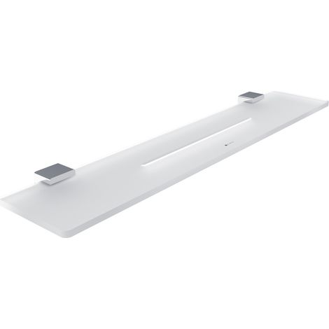 Nimco Kibo étagère de salle de bain avec trous, chrome, 60 cm Ki X460-26 (1/3)