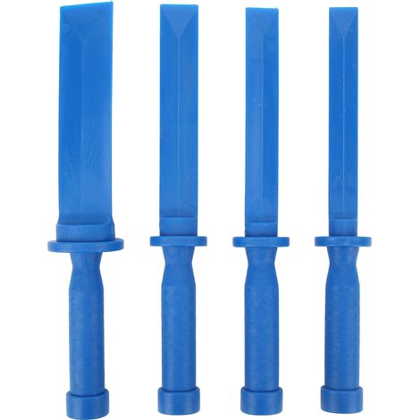 Jeffergarden Ensemble de grattoirs à ciseau en plastique, Kit d'outils de dissolvant de grattoir universel Non marquant pour enlever la décoration des autocollants adhésifs 4 pièces (1/4)