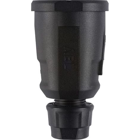 ABL Schutzkontakt-Kupplung Hightech 1580, 250V 16A IP20, Kunststoff, Schwarz (1/4)