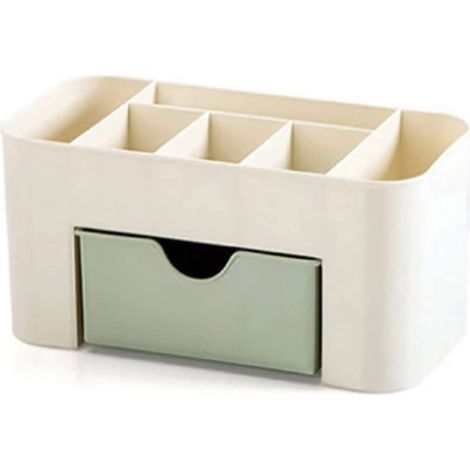 Organisateur de maquillage pour coiffeuse, boîte de rangement cosmétique pour bureau et maison (1/5)