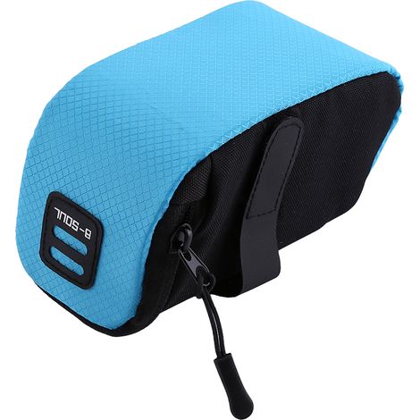 Satteltasche für Mountainbikes/Rennräder, Aufbewahrungstasche unter dem Sattel, Fahrradzubehör (blau) (1/5)