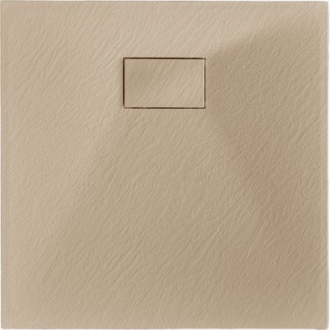 Piatto doccia Soho quadrato, antiscivolo, extrapiatto in resina SMC SKLUM            