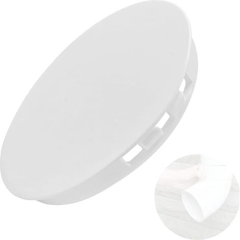 White PVC Hose Cap Diameter 100-105 mm Inner Cap for Air Vent or Drain UV Resistant Waterproof Odourless Easy to Install (1/5)