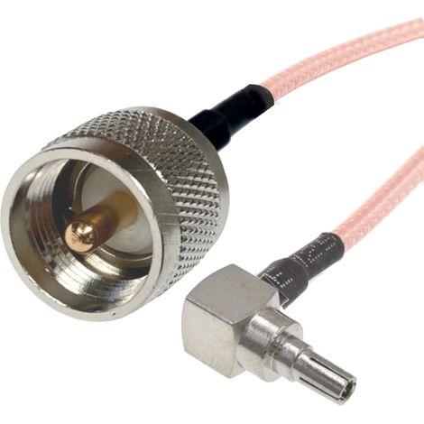 Anschlusskabel mit CRC9-Stecker / UHF-Stecker RG316, 15 cm