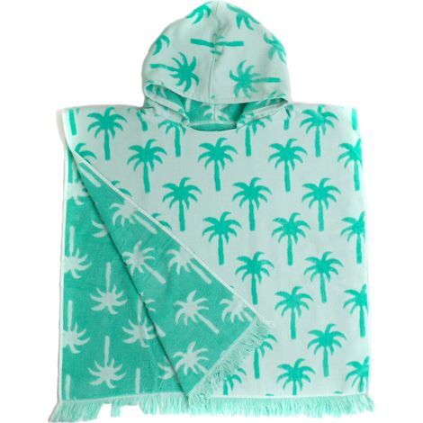 Amadeus - Poncho de plage bleu enfant 7 à 10 ans (1/4)
