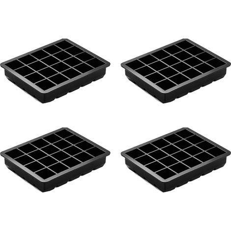 4X Bacs à GlaçOns en Silicone Bac Glace 1 Pouce Carré, 40 CavitéS (1/5)