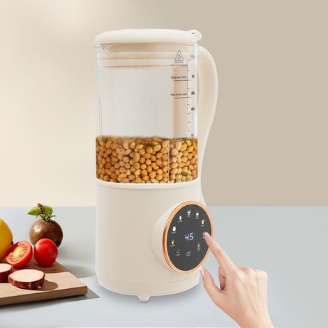 YISSALE-Nussmilchmaschine 1,4 Liter/0,31 Gallonen, multifunktionale Sojamilchmaschine, Zentrifuge, Sojamilchmaschine, ausgestattet mit 16 Klingen. (1/5)