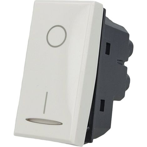 Interruttore 2P 16A Bipolare 0-1 Bianco Compatibile con Axolute