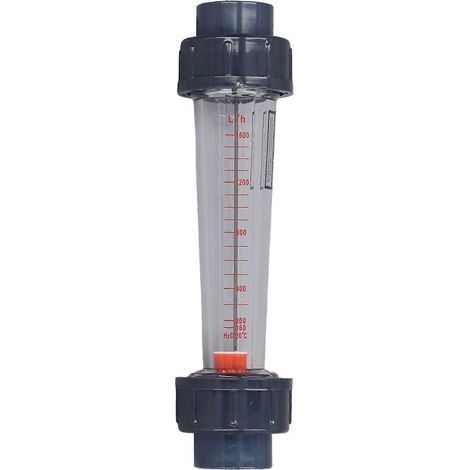 Débitmètre à tube plastique pour liquides, haute précision, large plage de mesure, résistant aux acides et aux bases, manomètre pour eau (1/5)