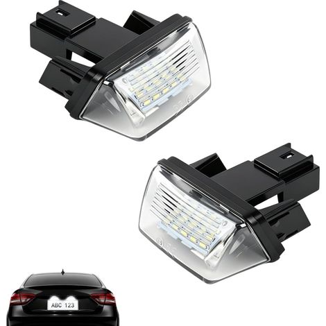 Feux de plaque - LED - Peugeot 206, 207, 306 - Lot de 2 - Universels (1/5)