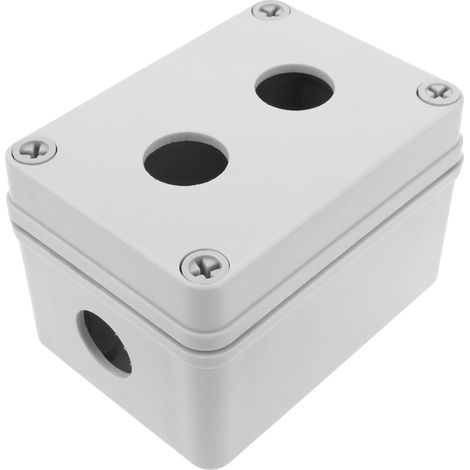 BeMatik - Boîtier de commande d'appareils électriques pour 2 boutons ou interrupteurs 22 mm beige (1/5)
