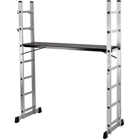 Mini Ponteggio Trabattello Scala in Alluminio Portata max 120 Kg