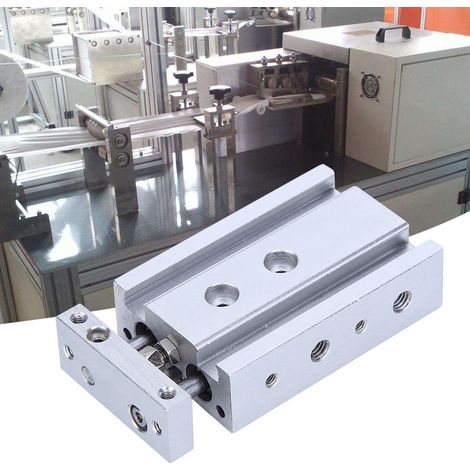 Hochpräziser Doppelkolben-Pneumatikzylinder CXSM6 x 10, Zweiachsen-Pneumatikkomponente für die industrielle Automatisierung, 10 mm Hub, kompakte Bauform. (1/5)