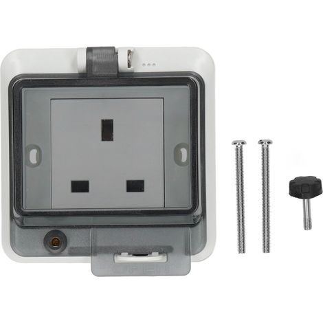 IP66 Waterproof UK Standard Socket Flameproof Robust Impact Resistance Electrical Socket 250V 13A