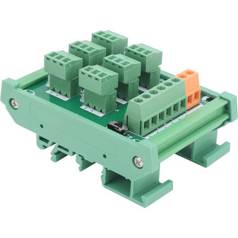 Bornier pour montage sur rail DIN, carte d'acquisition 6 canaux 3 fils KP-6L-Gther C (1/5)