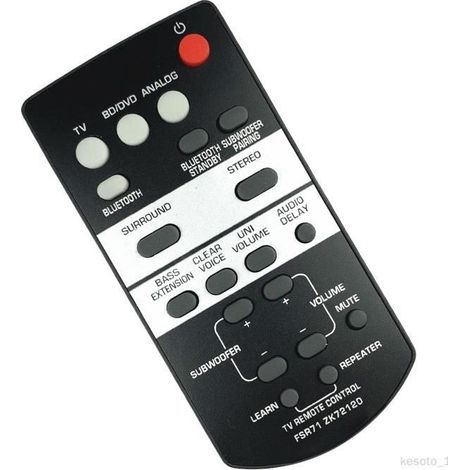 Telecomando di ricambio per il sistema soundbar Yamaha YAS-203 (1/4)