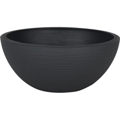 PFLANZEN-K LLE JARDINI RE GRAPHIT ELLA ANTHRAZIT D 24,5 XH 10 CM EDA KUNSTSTOFF (1/2)