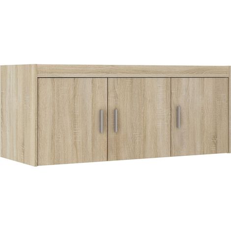 AX LIVING Schrankaufsatz Storicos 3T Eiche Sonoma 133 x 55,5 x 53 cm