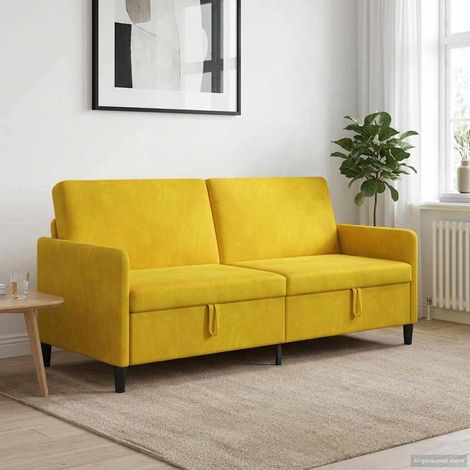Teenpull – Sofa mit Stauraum Gelb 192 x 78 x 87 cm Polyester (1/5)