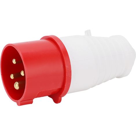 Prise industrielle 4 pôles 16 A, triphasée, indice de protection IP44, étanche, antidéflagrante, haute conductivité, 380–415 V, 3P+T (1/5)