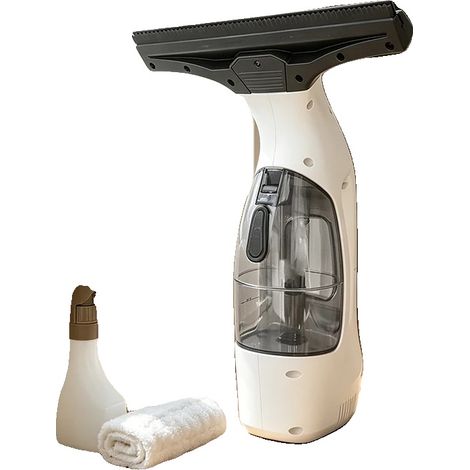 Aspirateur de fenêtre, Puissance d'aspiration 2000 Pa, Capacité du réservoir d'eau 150 ml, Capacité de la batterie 3500 mAh, Temps de fonctionnement 45 minutes, Matériau de la raclette Caoutchouc (1/5)