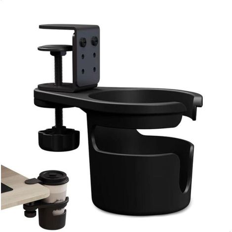 Porte-gobelet universel rotatif avec clip, réglable et compatible avec les tasses et les bouteilles. (1/5)