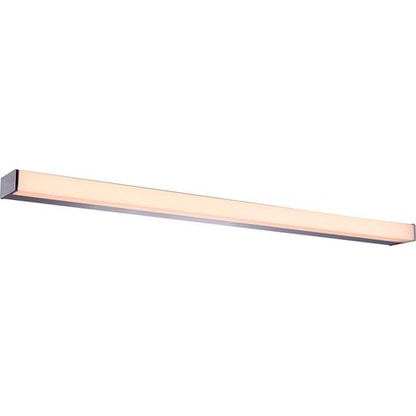 Italux Minoria - Moderne LED-Wandleuchte Chrom, Warmweiß 3000K 1200lm, IP44 (1/2)