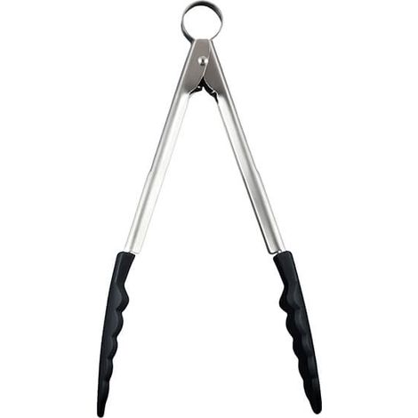 Cuisipro 24cm Silicone Locking Tongs Black (1/3)