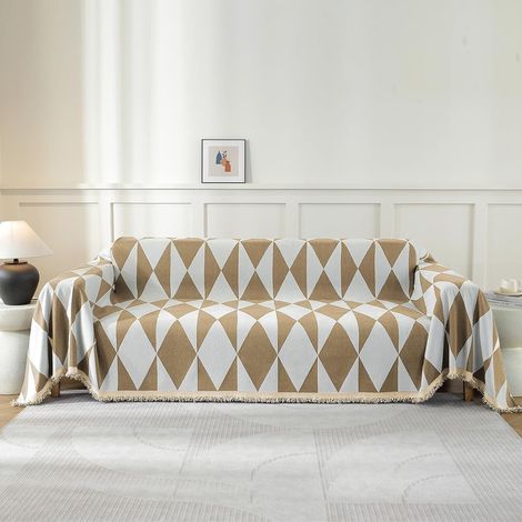 Couvre Canapé, 180x280 CM, Jeté De Canapé Grande Taille, Kaki (1/5)