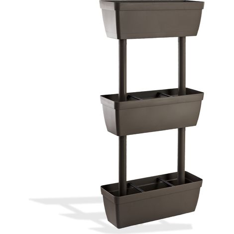 KIT FIORIERE VERTICALI kit 3 pz - colore grigio (1/5)