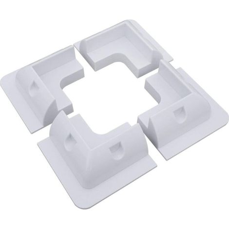 4-Angle Solar Panel Mount, No Drilling, for RV Campervan and Caravan Installations at the Sea RV UV Resistant - White