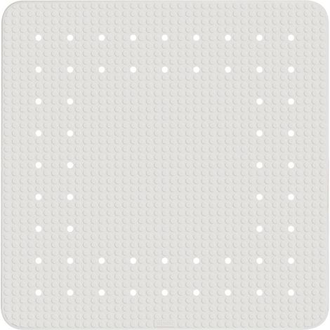Tapis de douche antidérapant 54 x 54 cm – Caoutchouc naturel avec ventouses – Sécurise baignoire et douche – Confort et élégance (1/5)