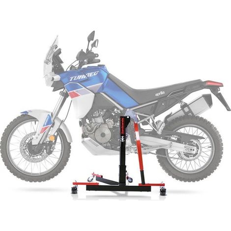 Cavalletto centrale Power Evo per Aprilia Tuareg 660 / Rally 22-25 rosso