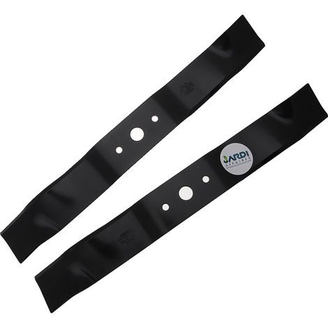 Jardiaffaires – Lot de 2 lames mulching 92cm – Compatible avec CASTEL GARDEN, Honda, STIGA, VIKING – Allésage 18mm, épaisseur 4.1mm, largeur 58mm