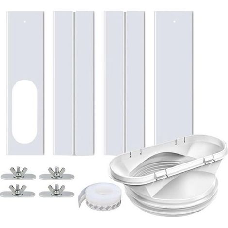 Kit de 4 joints d'étanchéité pour climatiseurs portables, kit universel pour fenêtres de 43 à 140 cm (130 et 150 mm). (1/5)