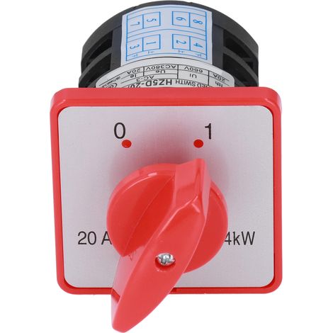 Commutateur inverseur combiné PC ignifugeinterrupteur sélecteur 2 positions 2 vitesses AC380V (1/5)