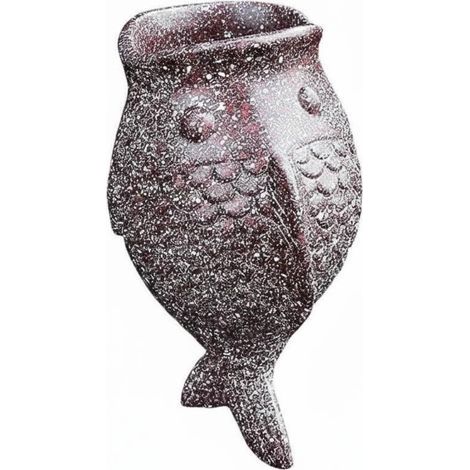 Murale Planteur Mural Suspendu Pot Mural Créatif Original Forme Poisson pour Plantes Balcon Patio Adapté Décoration Maison Jardin Extérieur, Tacheté (1/5)