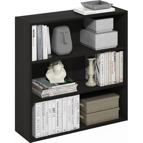 Étagère, Bibliothèque À 3 Niveaux avec Étagère Ouverte, 9,3 X 31,3 X 31,5 Cm, pour Salon, Chambre, Bureau, Couleur Expresso, Espresso (1/5)
