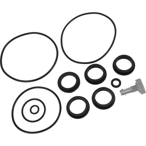Kit de rechange pompe à sable réparation valve de décharge joints toriques étanches résistant chaleur PVC 12 pièces (1/5)