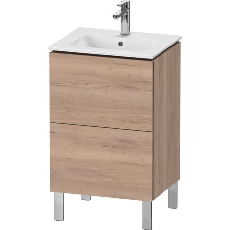 Duravit L-Cube Waschtischunterbau stehend Compact, 2 Auszüge,