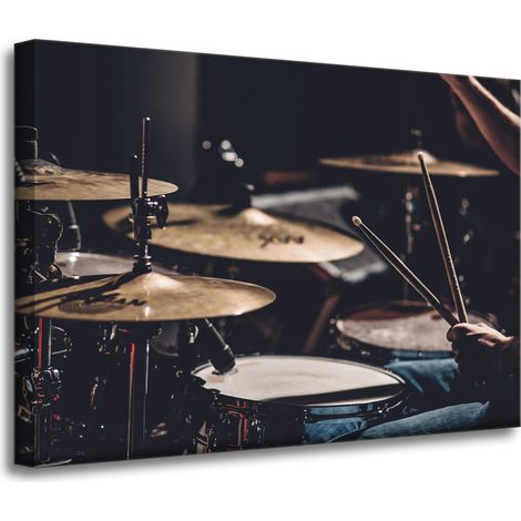 Lienzo impreso con la imagen de Gary, tambores musicales, 70x50 cm.